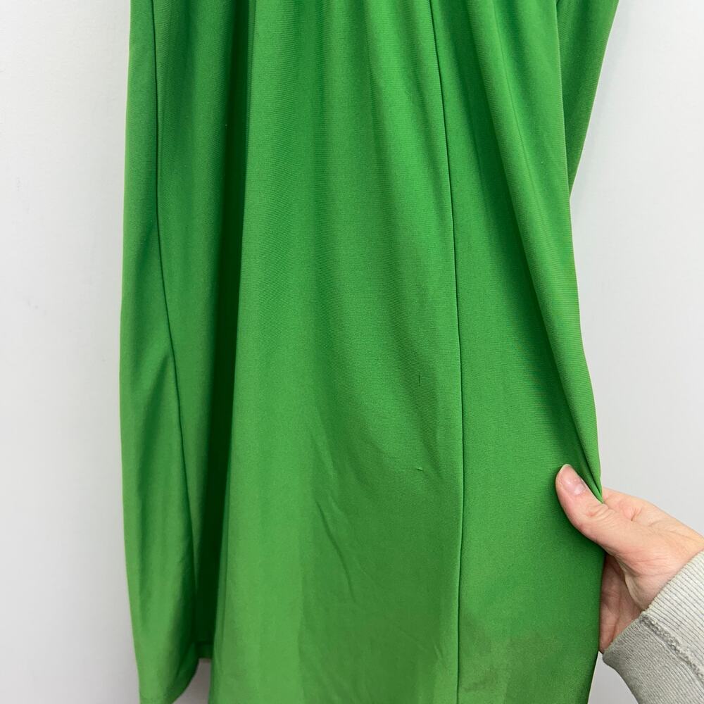 Vintage Y2K 2000s Star Vixen Green Mini Dress Medium Sleeveless Padded Chest - Picture 7 of 7